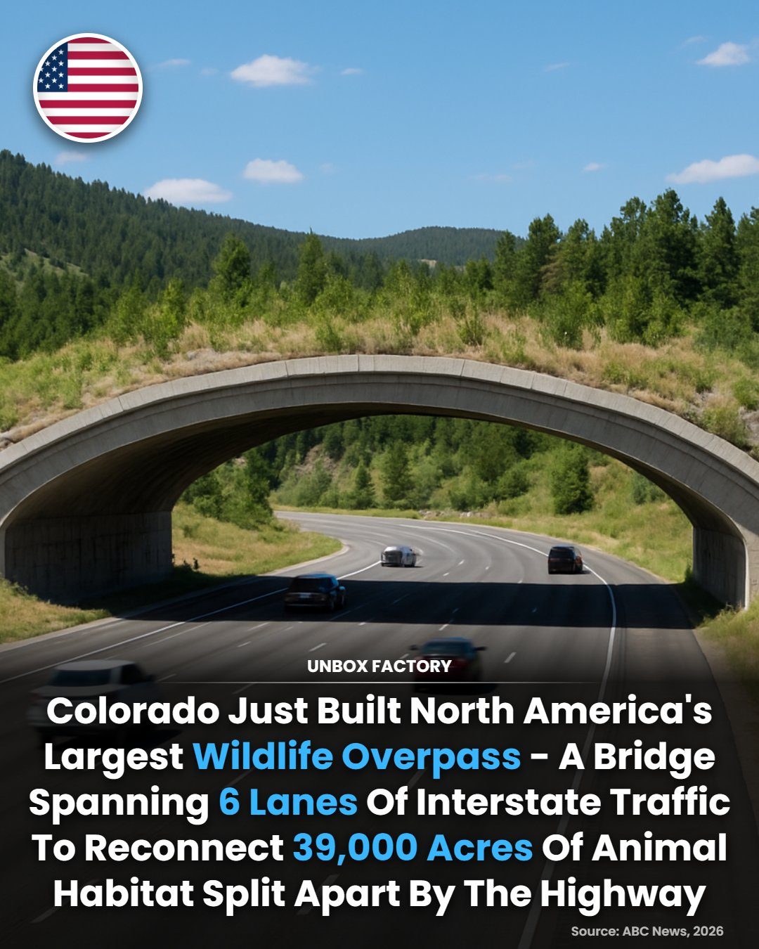 Colorado’s Massive Wildlife Overpass Reconnects 39,000 Acres of Habitat