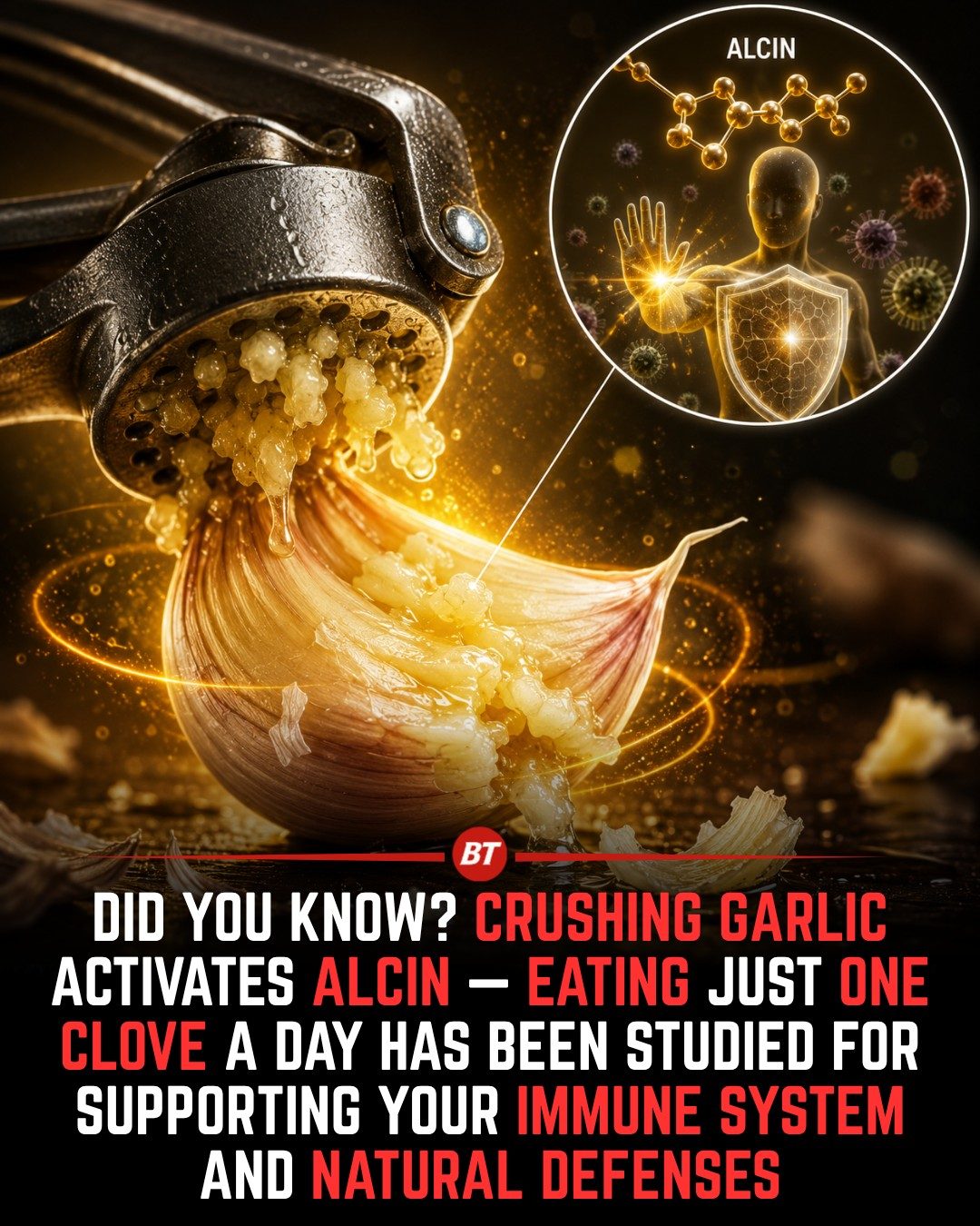 Unlocking Garlic's Immune-Boosting Power with Alcin