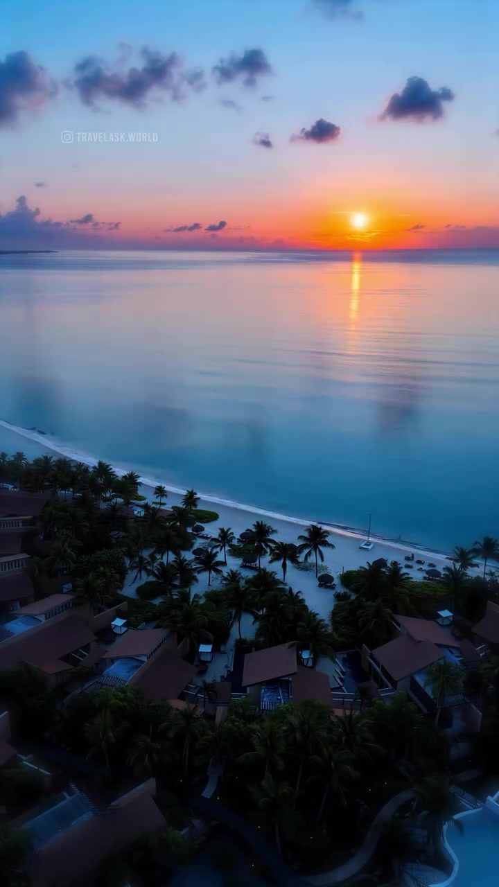Discover Sunsets and Serenity: Aerial Views of a Tropical Resort