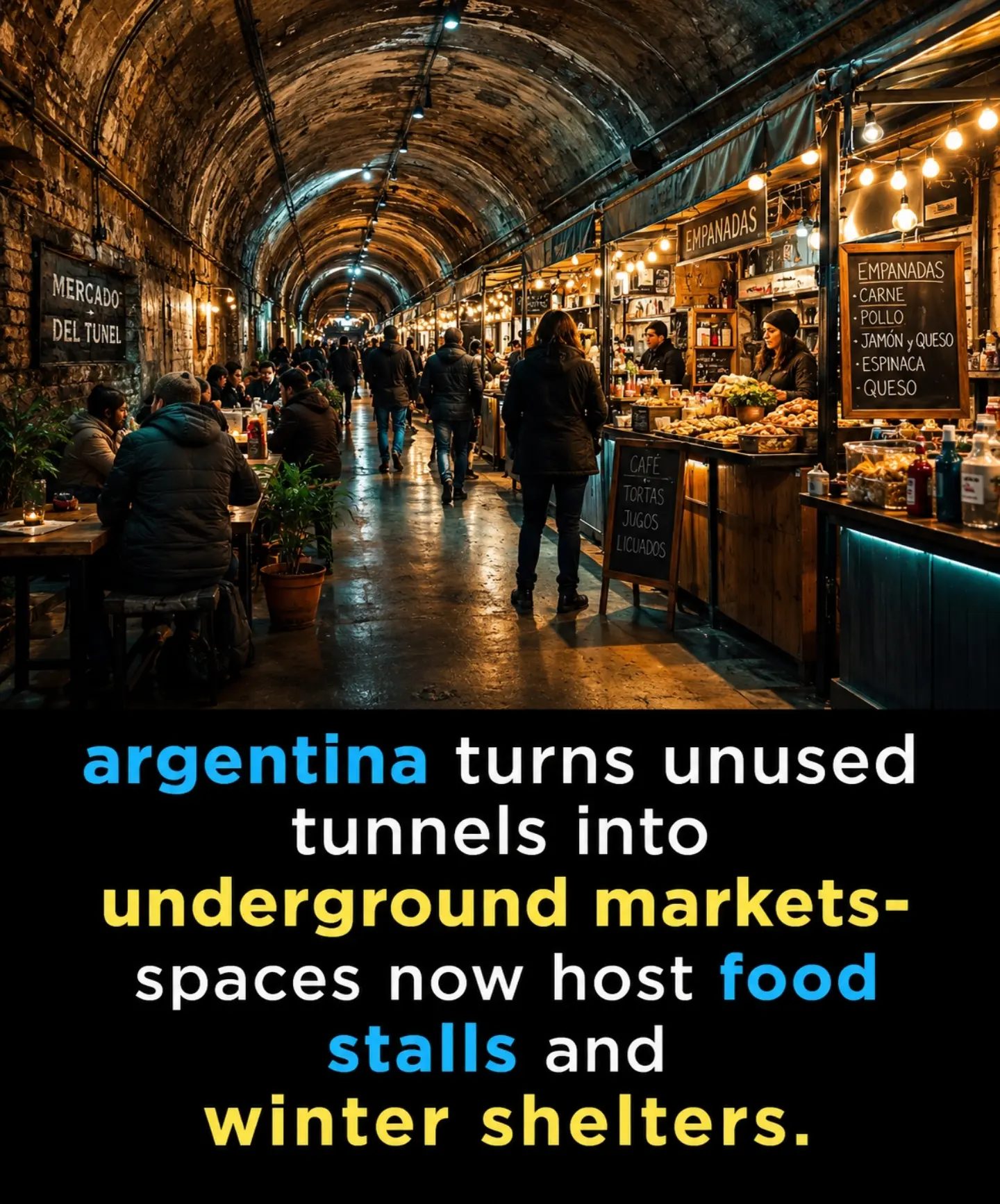 Exploring Argentina's Cozy Underground Food Markets