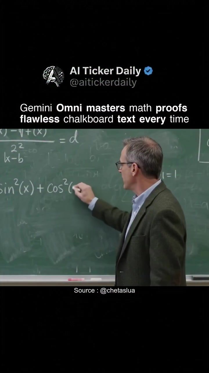 Unlocking Trigonometric Proofs with AI-Generated Chalkboard Text