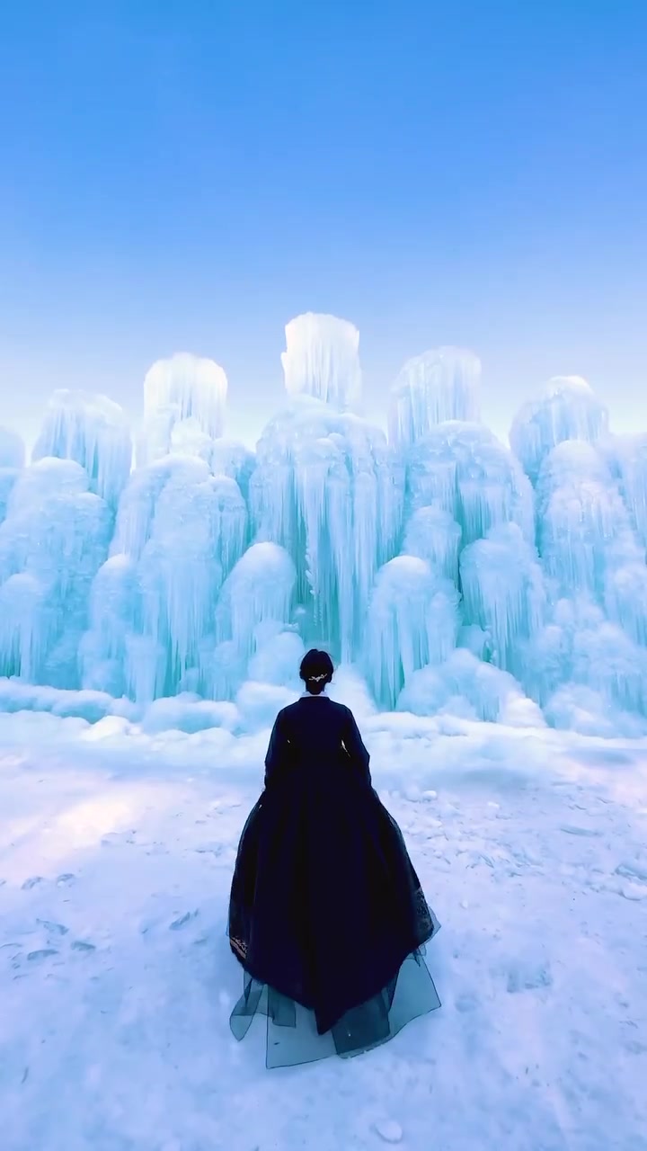 Ice Sculpture and Winter Festival Fashion