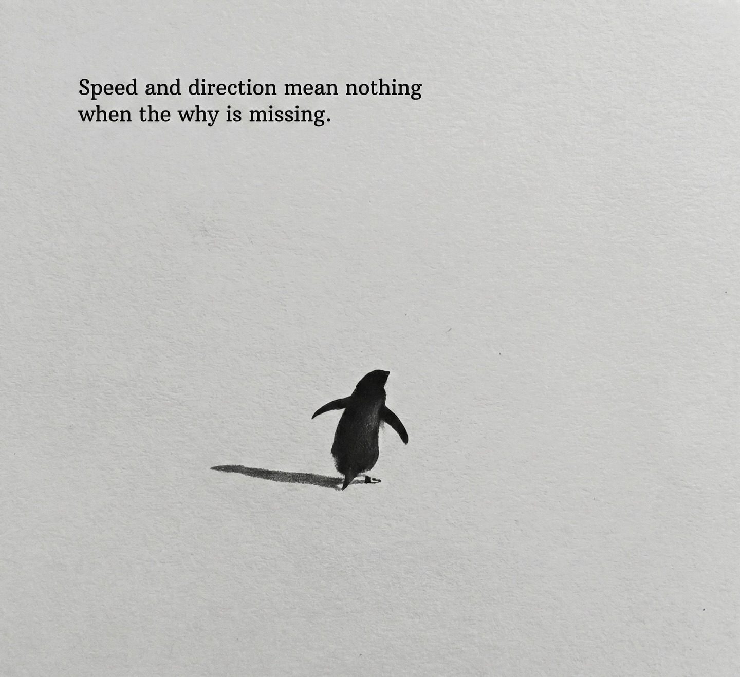 Penguin Illustration: The Power of Purpose Over Direction
