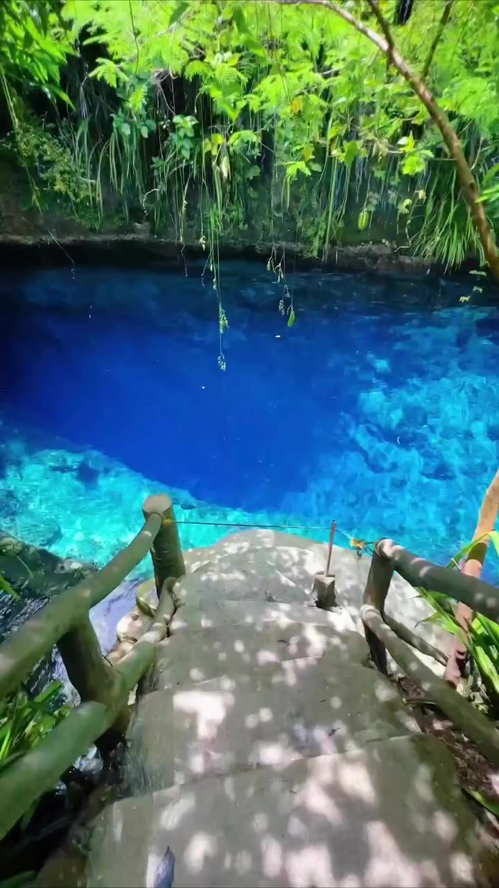 Blue Lagoon's Serene Beauty and Surrounding Greenery