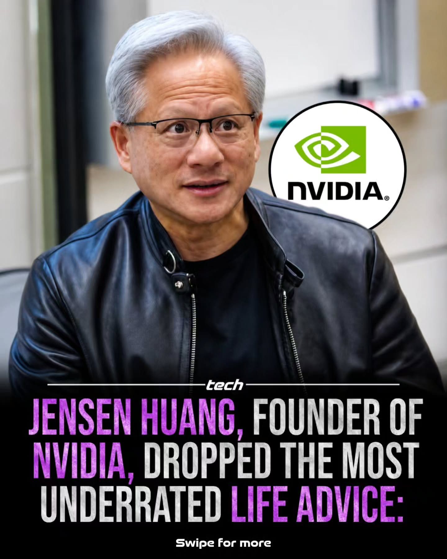 Jensen Huang: Resilience is Key to Success Over Intelligence
