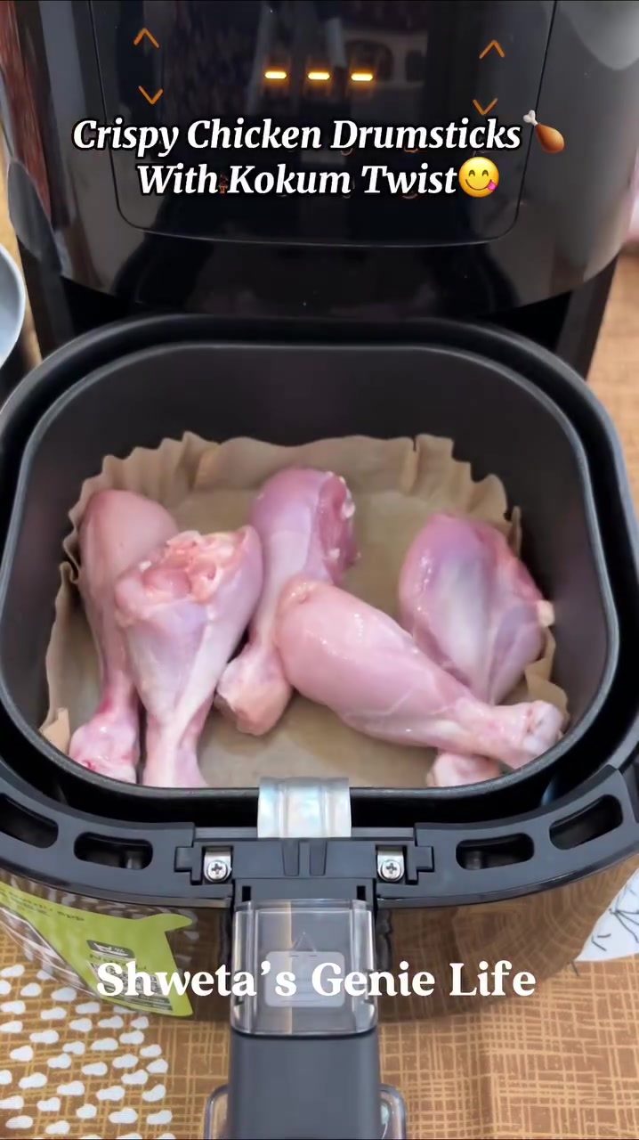 Air Fryer Crispy Chicken Drumsticks with Kokum