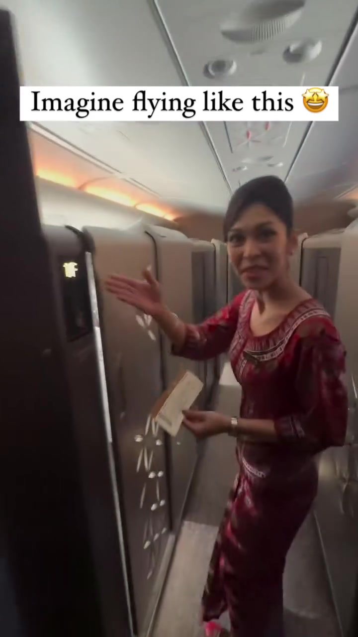 First-Class Airplane Cabin Tour
