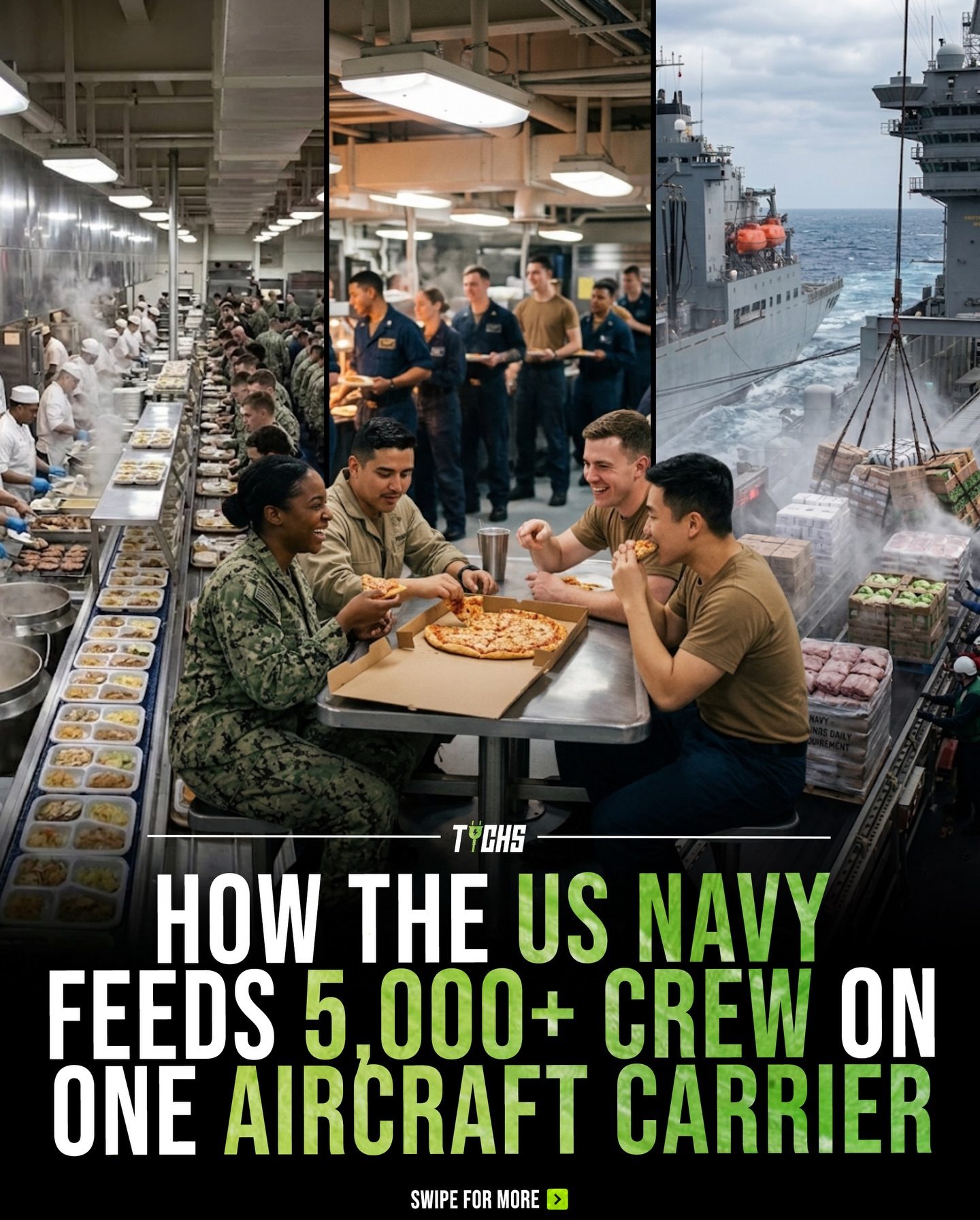 Inside the Massive Food Operation Feeding 5,000+ US Navy Sailors