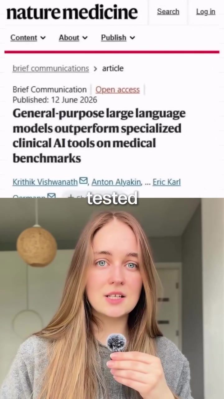 NYU's Study: General AI Outperforms Specialized Medical Tools