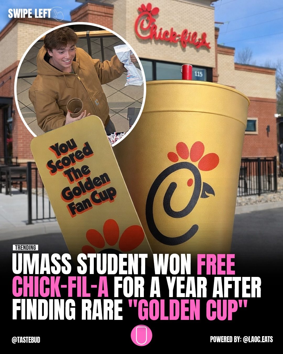 UMass Student Wins a Year of Free Chick-fil-A Meals