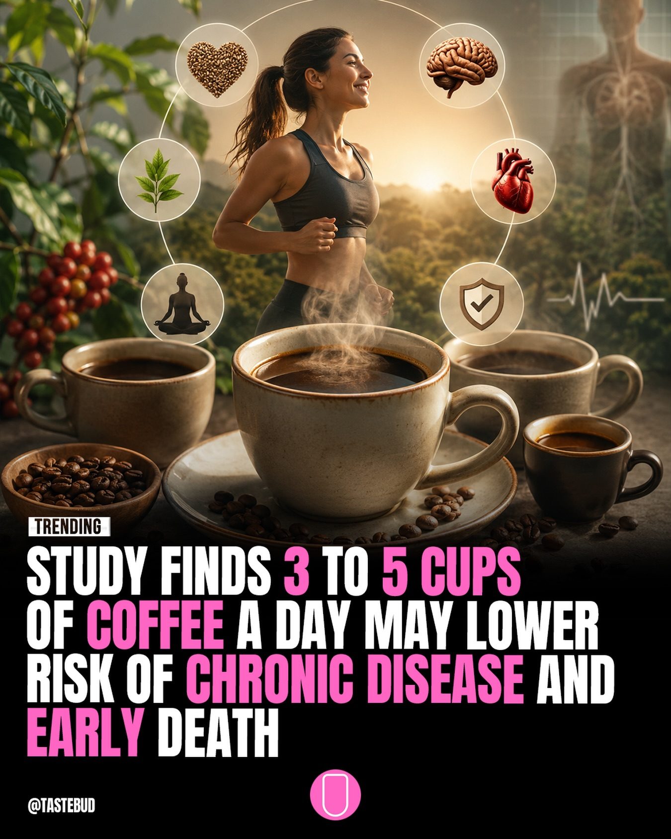 Coffee: 3-5 Cups Daily May Lower Mortality and Disease Risk