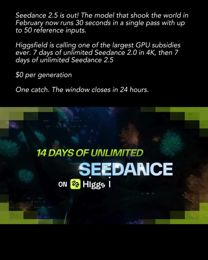 Seedance 2.5: Unlimited AI Video Generation in 30 Seconds