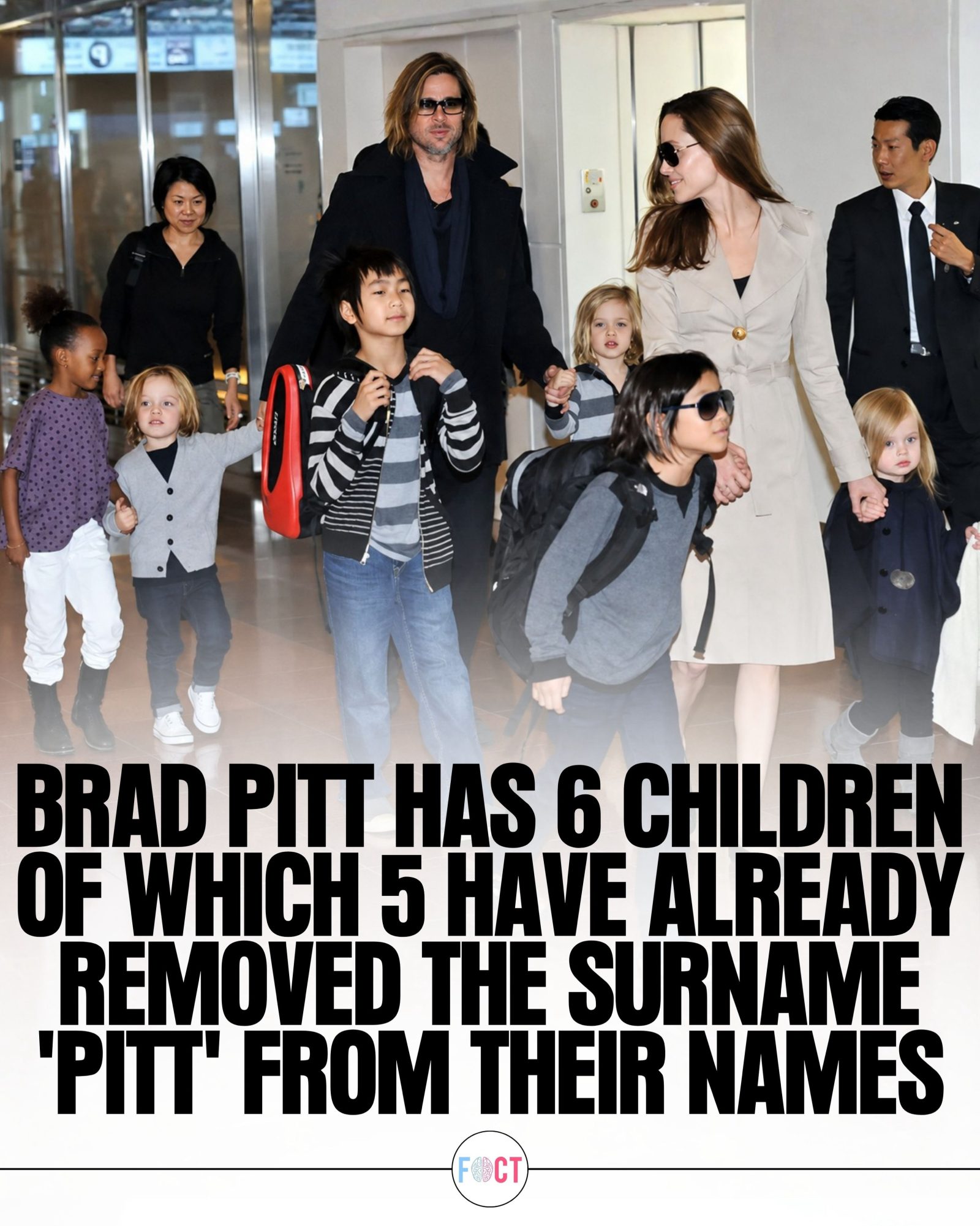 Brad Pitt's Children: The Shift Away from the Pitt Surname