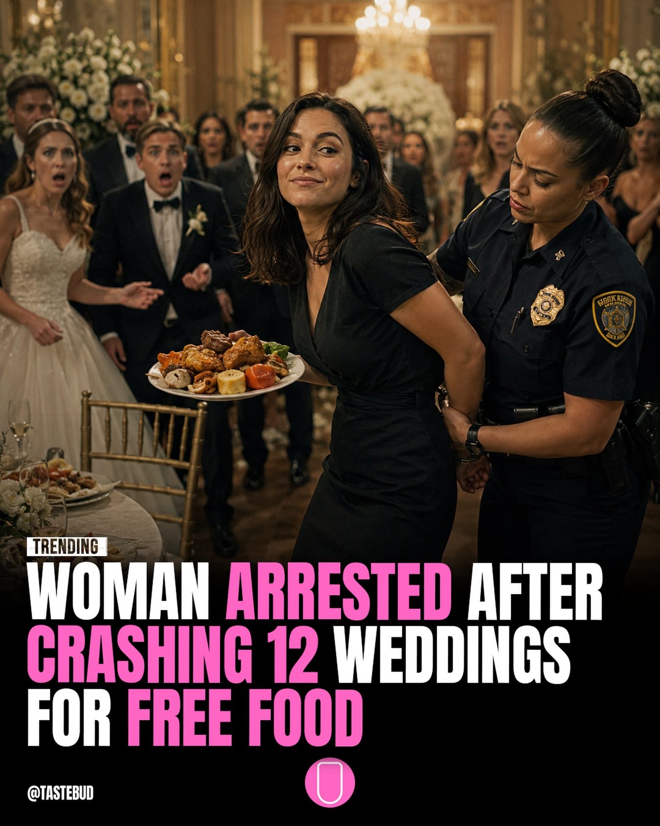 Florida Woman Arrested for Crashing 12 Weddings for Free Food