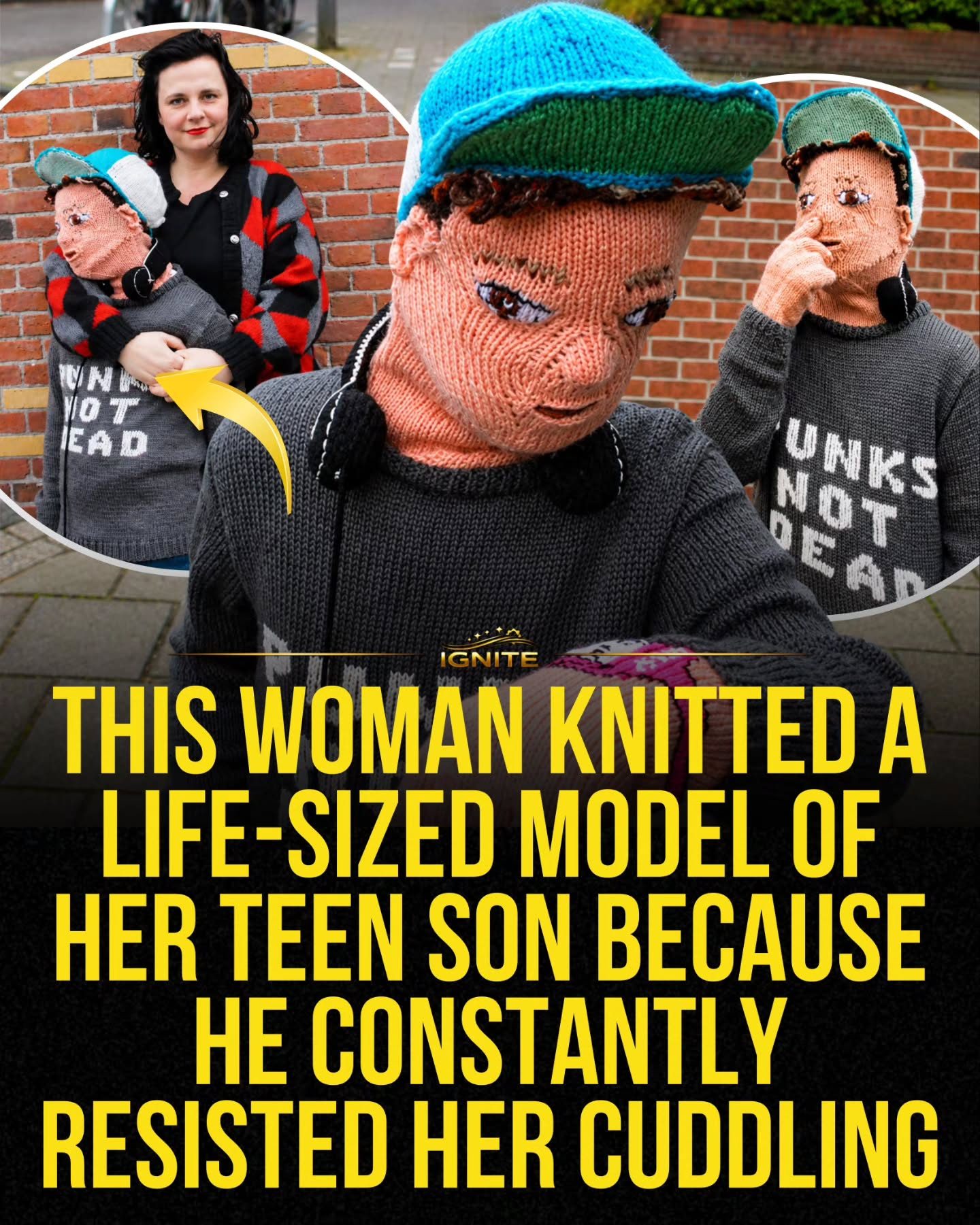 Knitted Doll of Teenson: Art and Love in Every Stitch