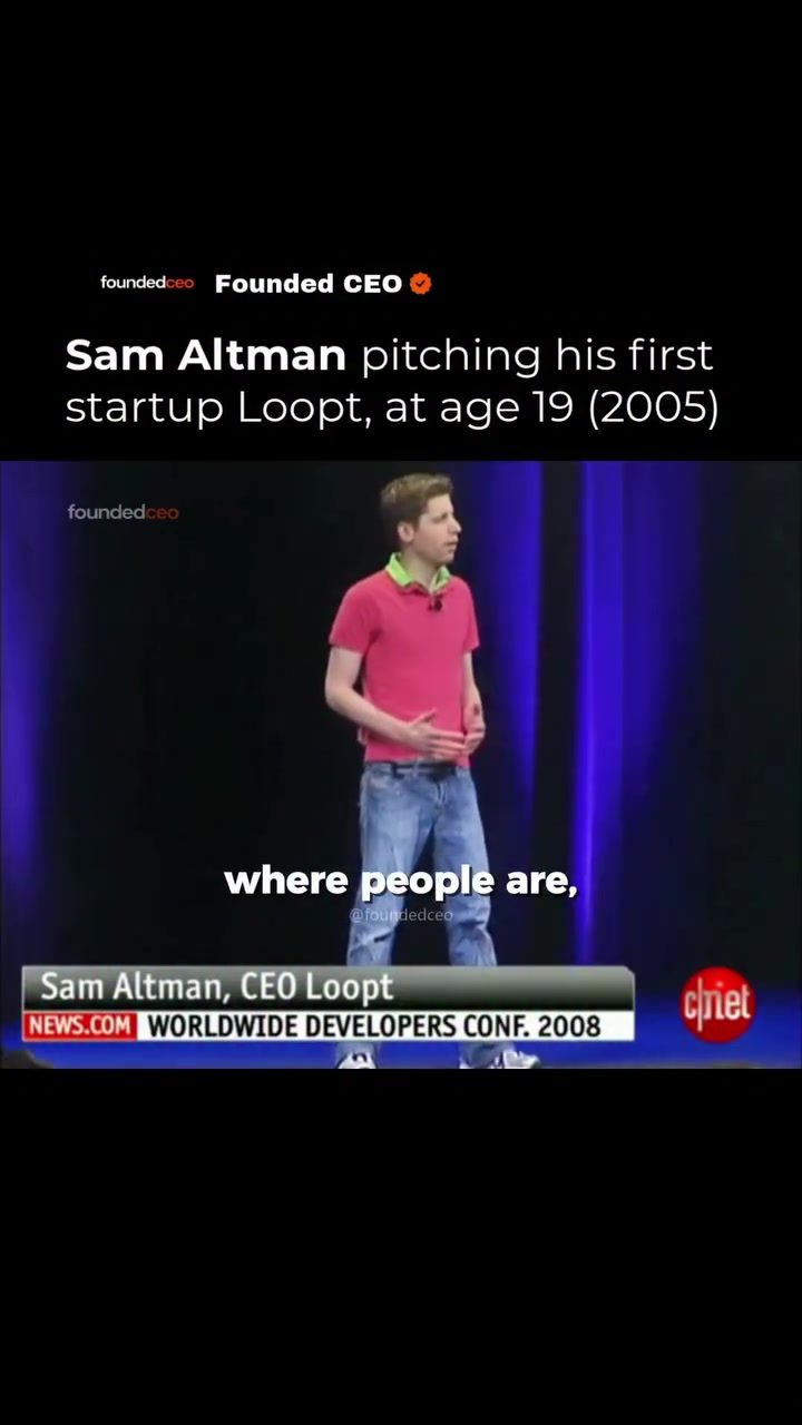 How Sam Altman Pioneered Location Sharing with Loopt at 19