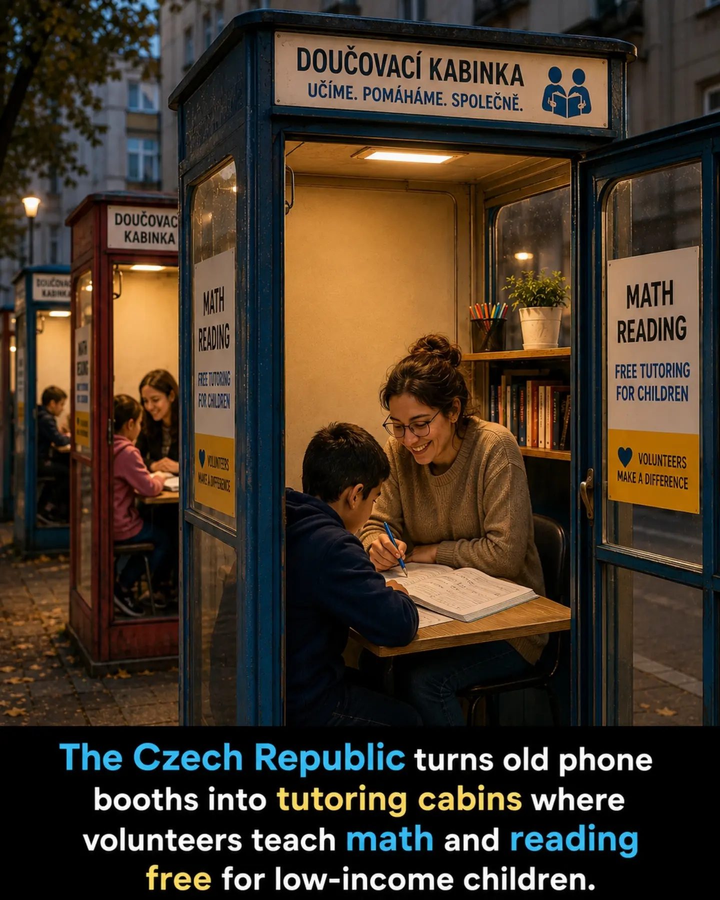 The Czech Republic's Innovative Phone Booth Tutoring for Low-Income
