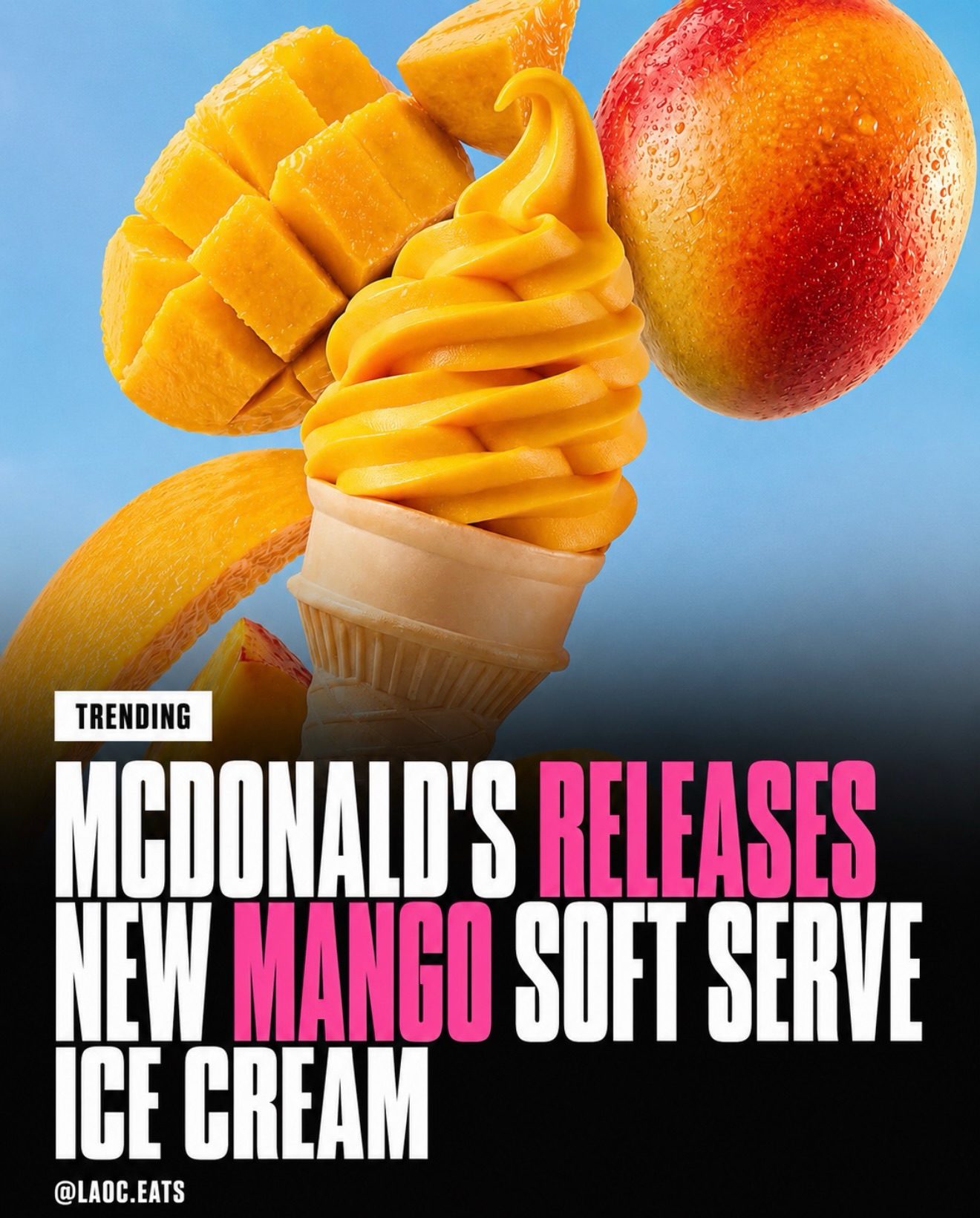 McDonald's New Mango Soft Serve Ice Cream