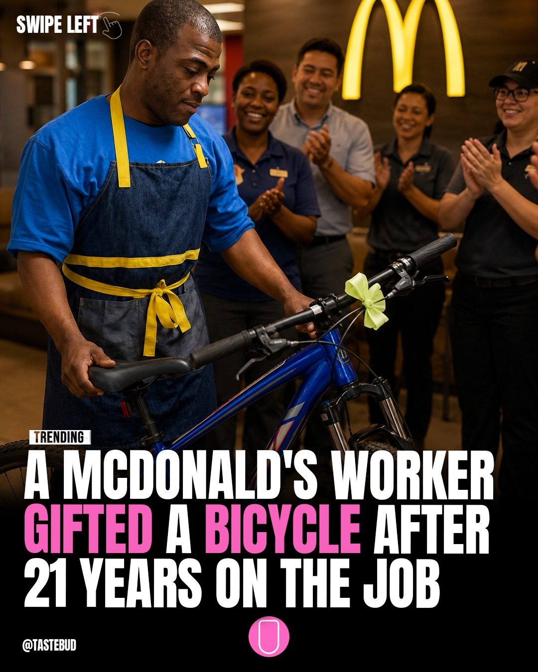 McDonald's Honors 21-Year Employee with Life-Changing Bike Gift