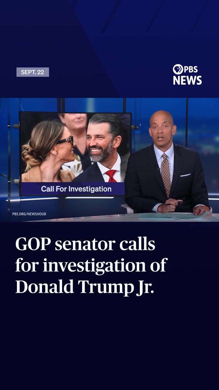 Senator Curtis Calls for Trump Jr.