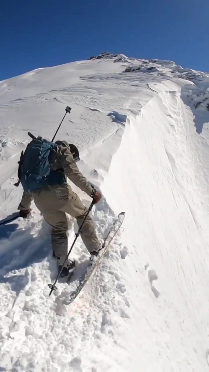 Backcountry Skiing: Thrilling Mountain Descent