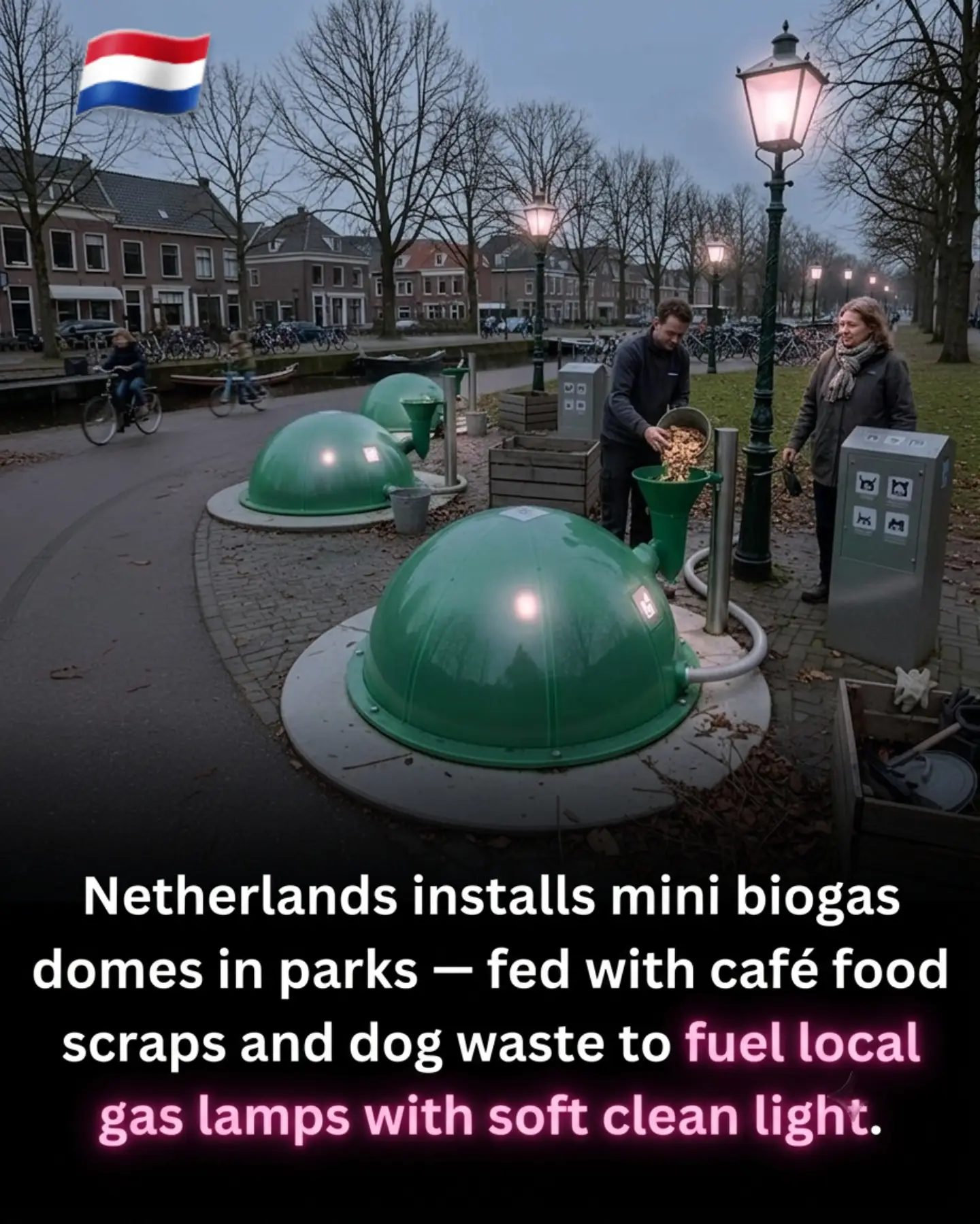 Netherlands Powers Parks with Mini Biogas Domes