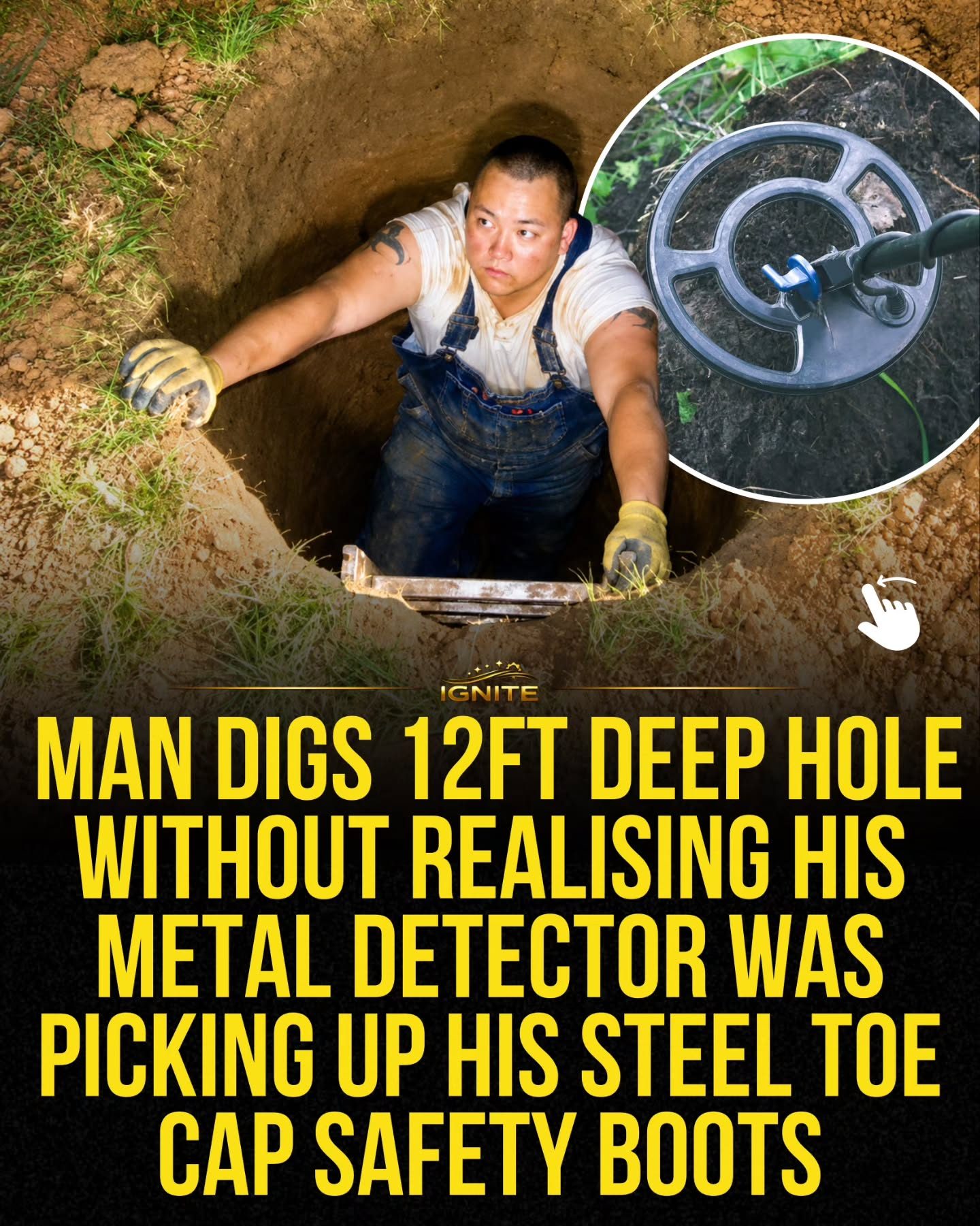 **Man's Metal Detector Tricked by His Own Boots - Hilarious Mistake**