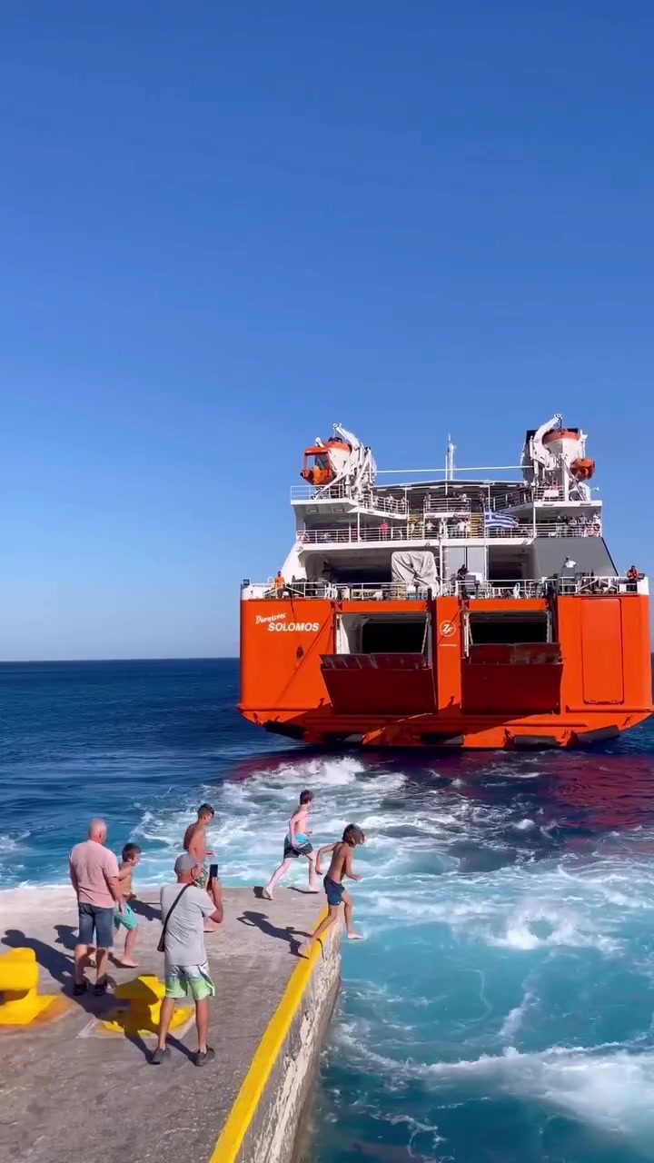 Sikinos Ferry Jumping Tradition Explained