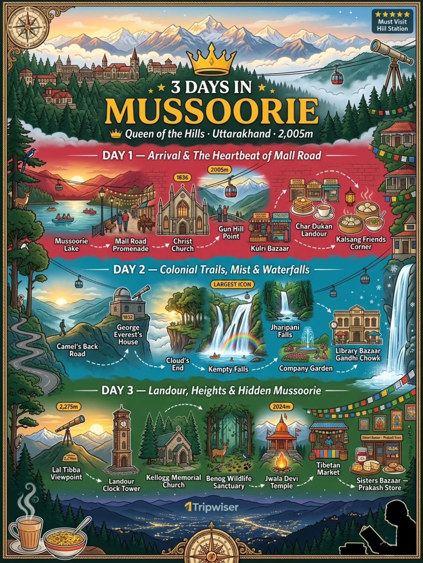 Discover Mussoorie: 3-Day Trip Guide by Tripwiser