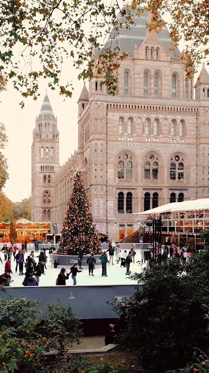 Ice Skating at Natural History Museum London