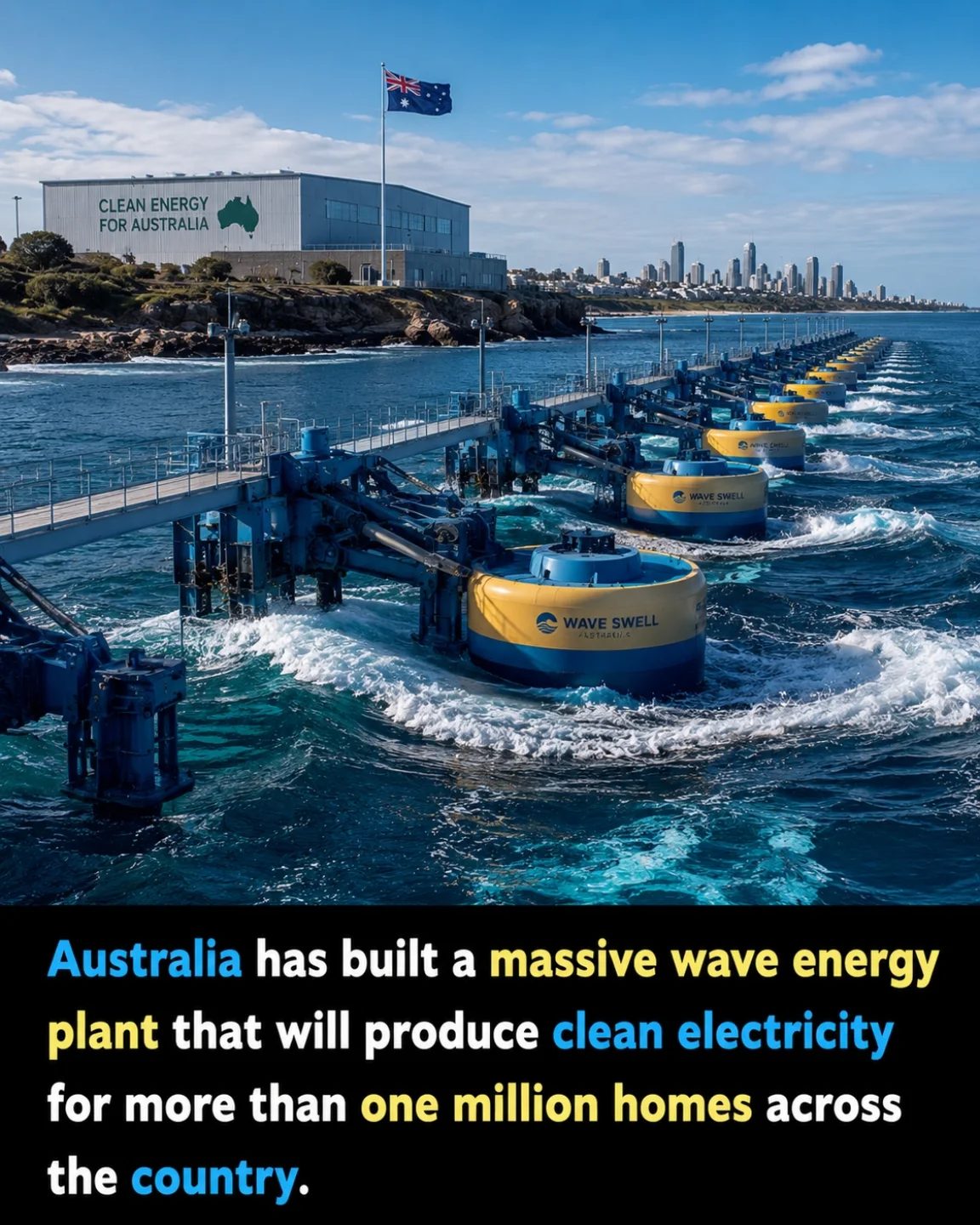 Australia's New Wave Energy Plant Powers a Million Homes