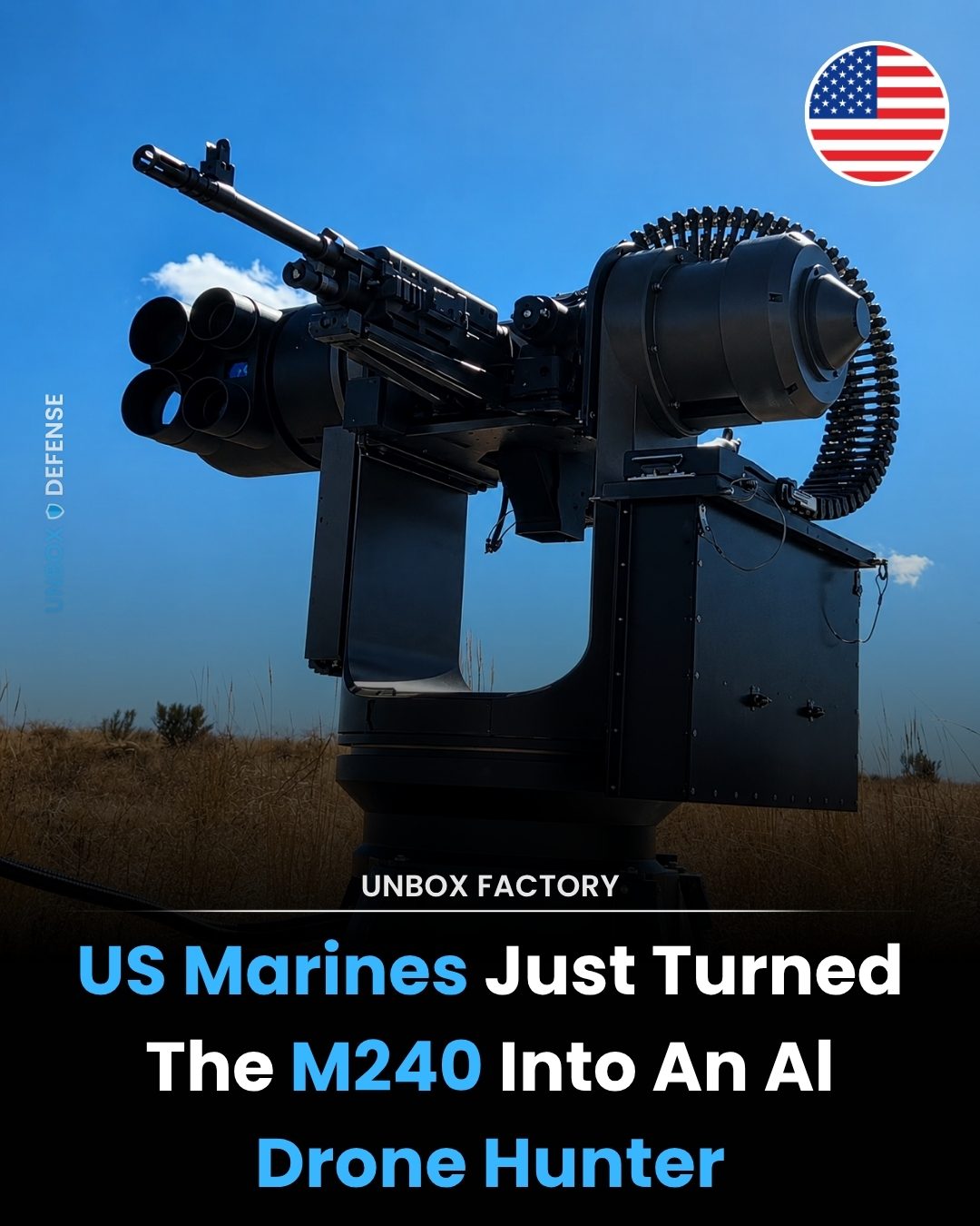 U.S. Marines' M240 AI Drone Counter System