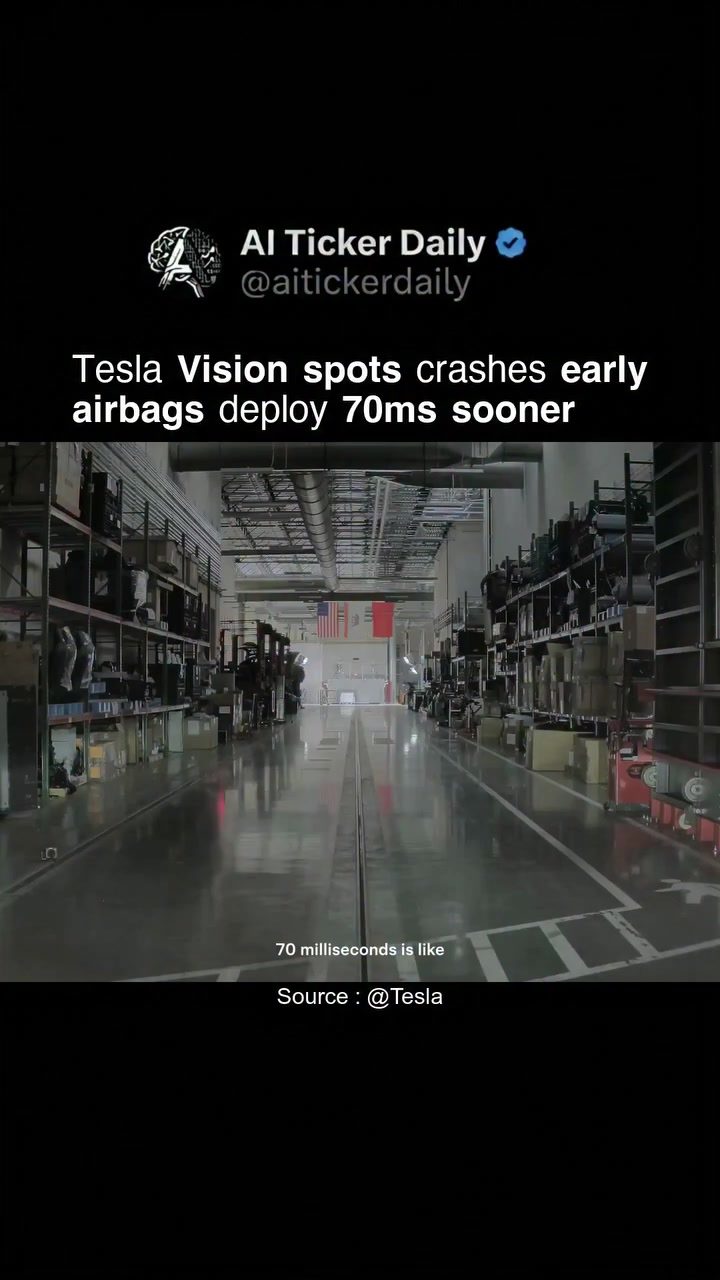 Tesla's Vision System: 70ms Faster Airbag Deployment