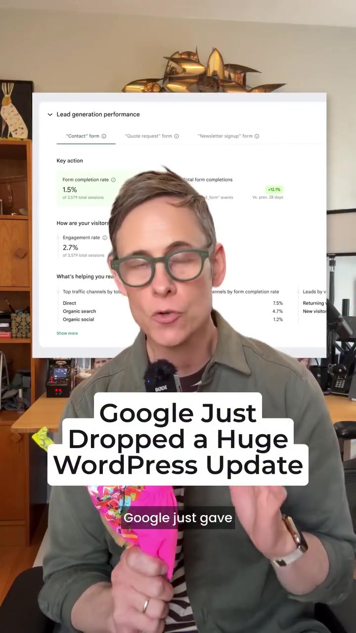 Google WordPress Update: New Form Completion Data