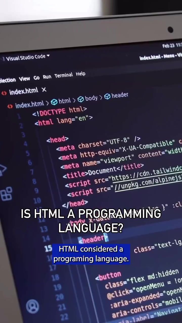 Is HTML a programming or markup language?