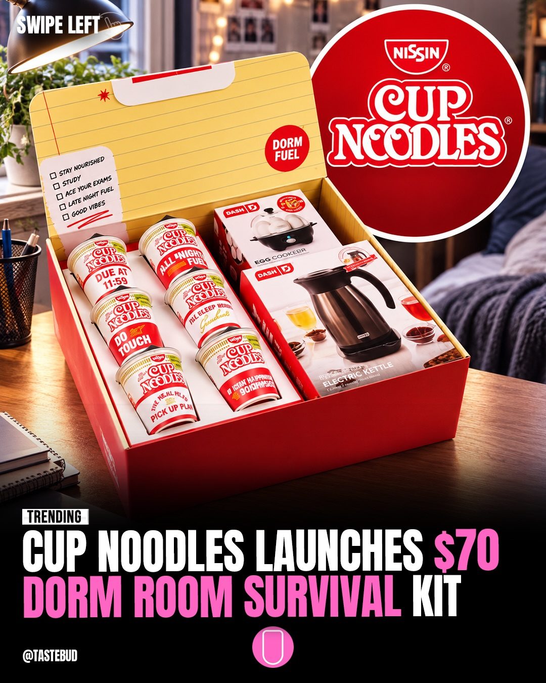 Nissin's $70 Dorm Room Survival Kit