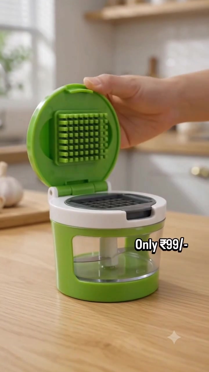 Garlic Chopping Made Easy: A Demo of a Compact Kitchen Gadget