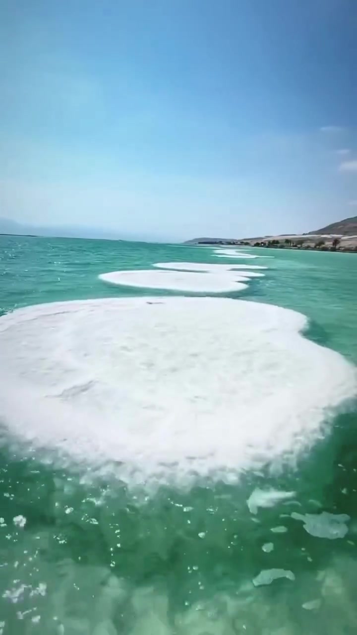 Dead Sea Salt Formations: Aerial Views and Patterns