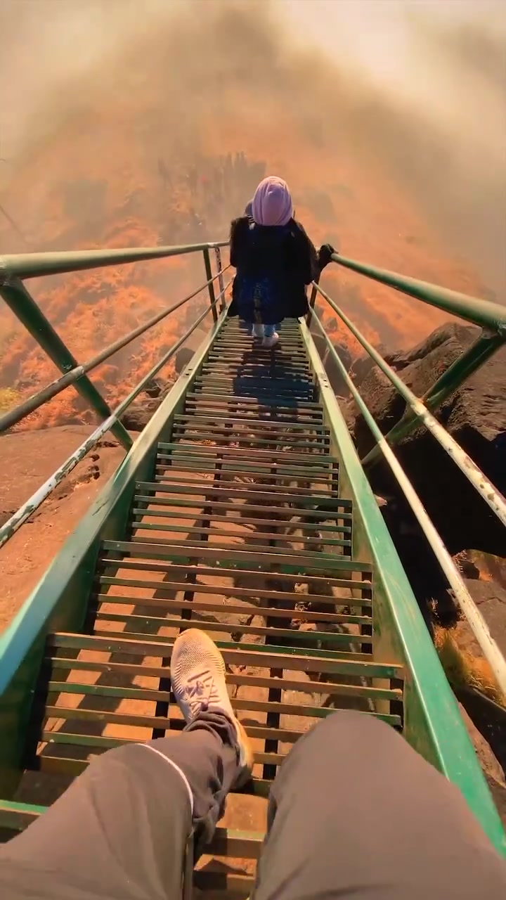 Mountain Peak Sunrise View From Above Clouds