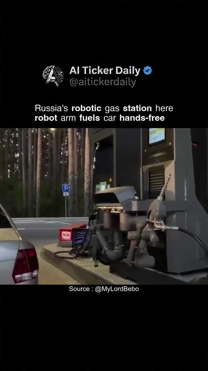 Russia's First Robotic Gas Station in Yekaterinburg
