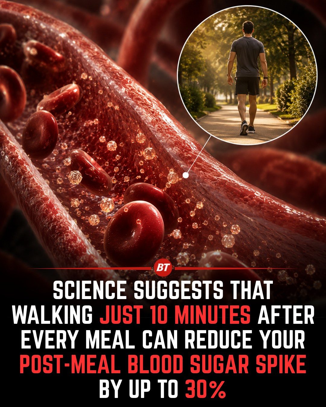 Walking After Meals: Reduce Blood Sugar Spikes by 30%