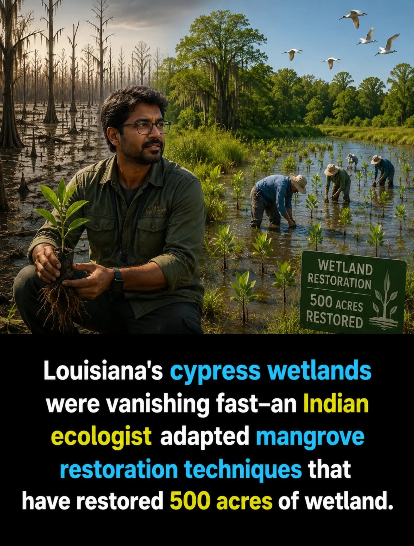 Ecologist Restores 500 Acres of Louisiana's Vanishing Wetlands