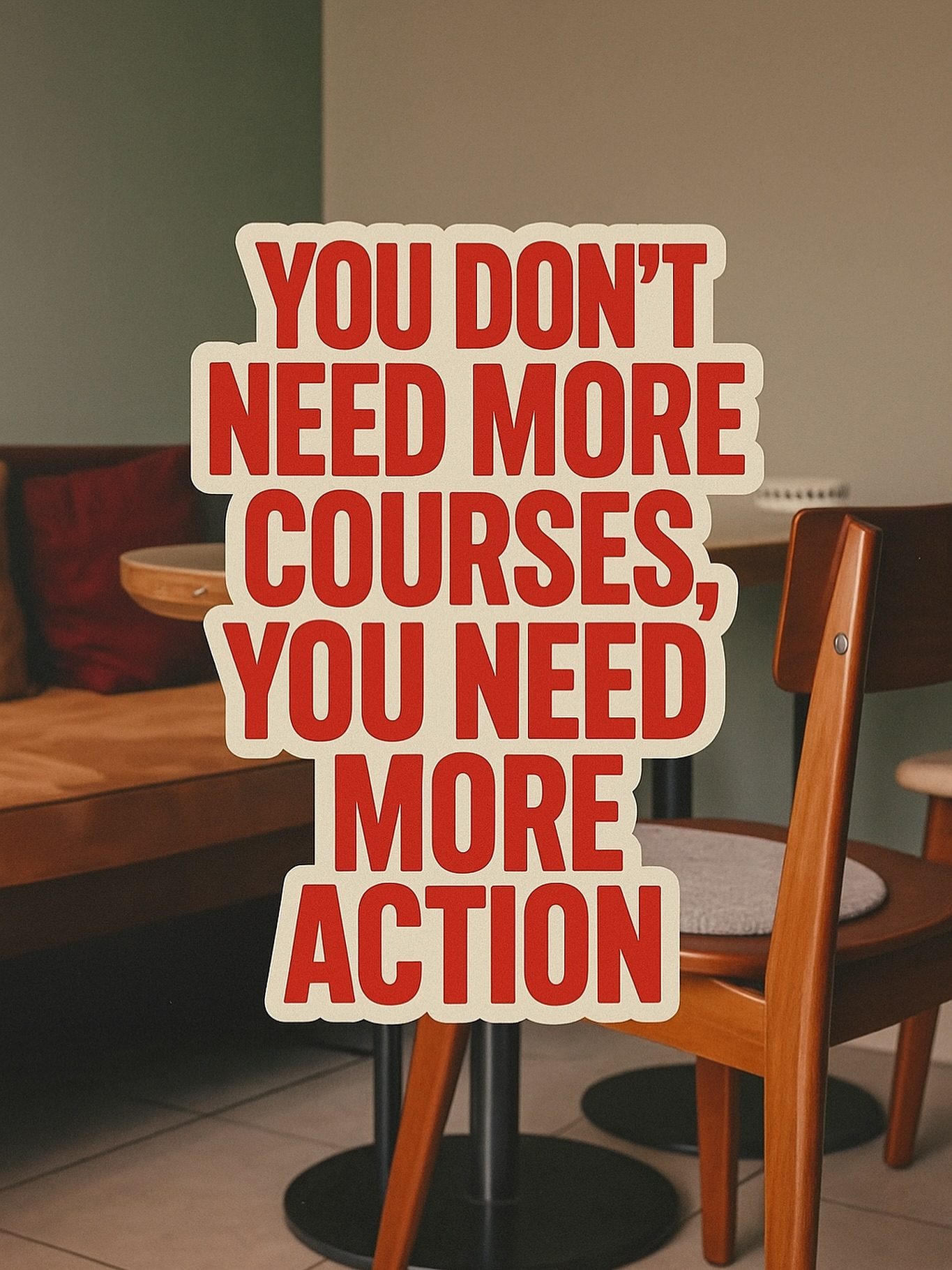Turn Knowledge into Action: Stop Learning, Start Doing
