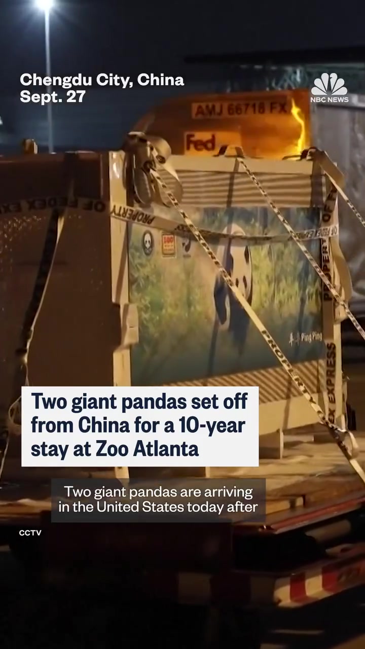 FedEx Transports Giant Pandas to Atlanta Zoo