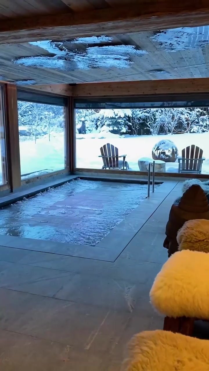 Luxury Indoor Pool in Chamonix Winter Hideaway
