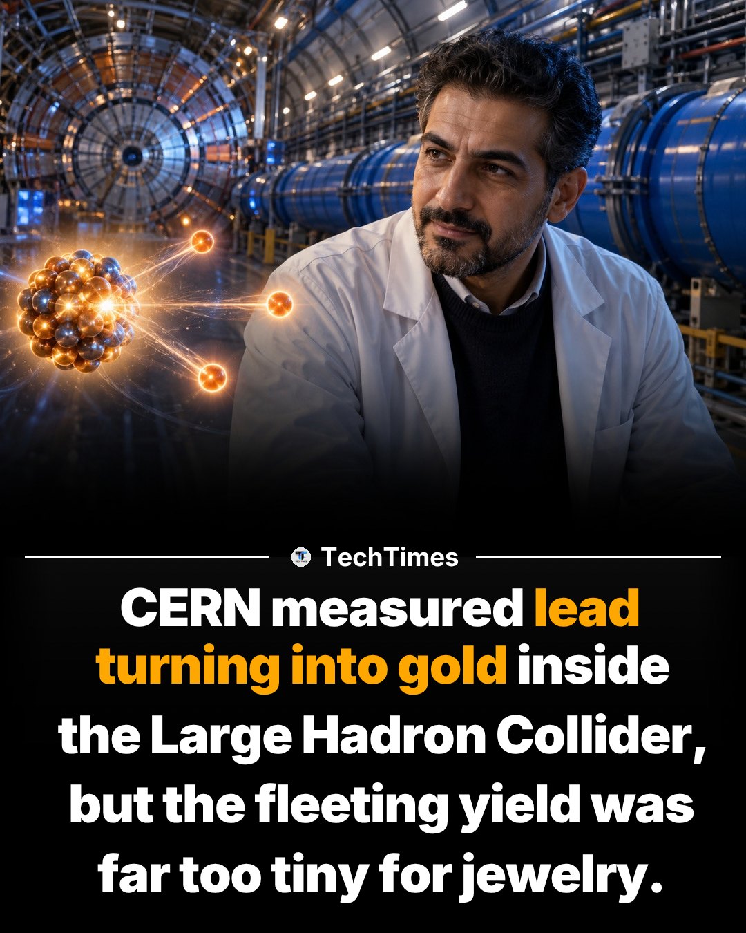 CERN's Lead to Gold Experiment in the Large Hadron Collider