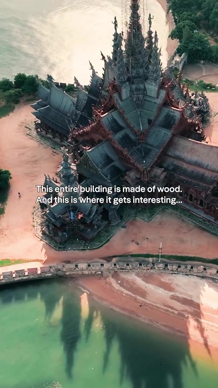 The Sanctuary of Truth: A Timeless Wooden Temple in Thailand.